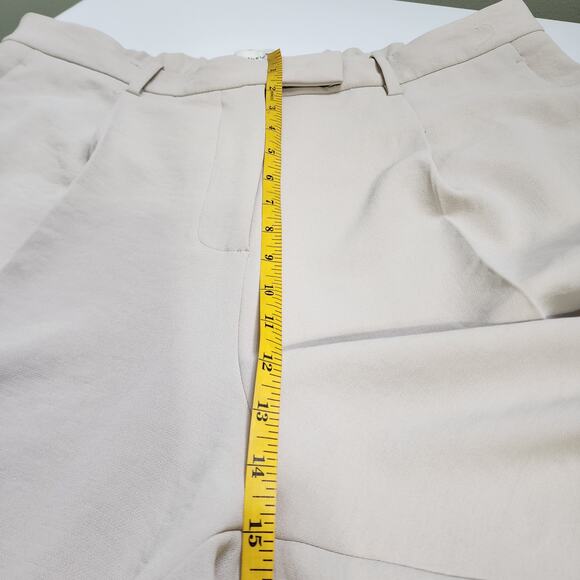 Abercrombie & Fitch Womens Sloane Tailored Wide Leg Pant‎ Size 18S Light Taupe - Picture 10 of 12